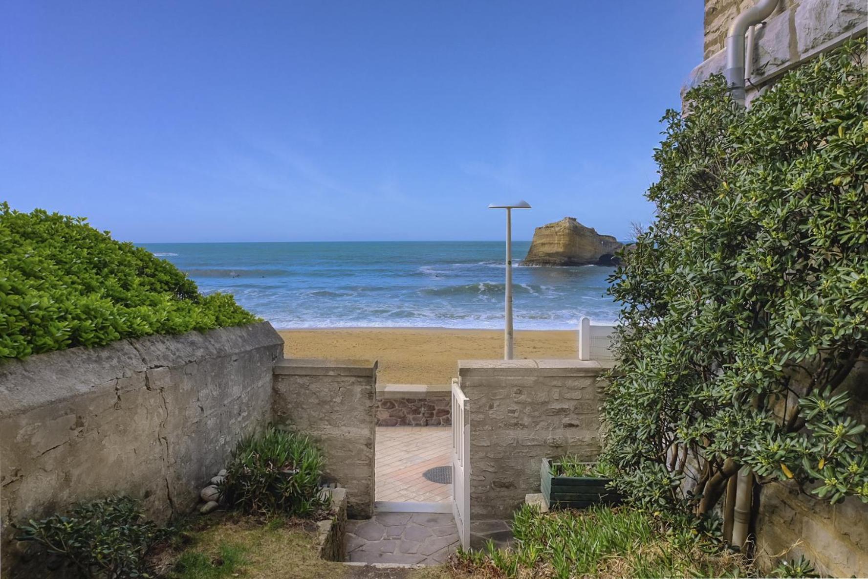 Magnifique Appartement Avec Terrasse, Parking Et Vue Sur L'Ocean Pour 5 ビアリッツ エクステリア 写真